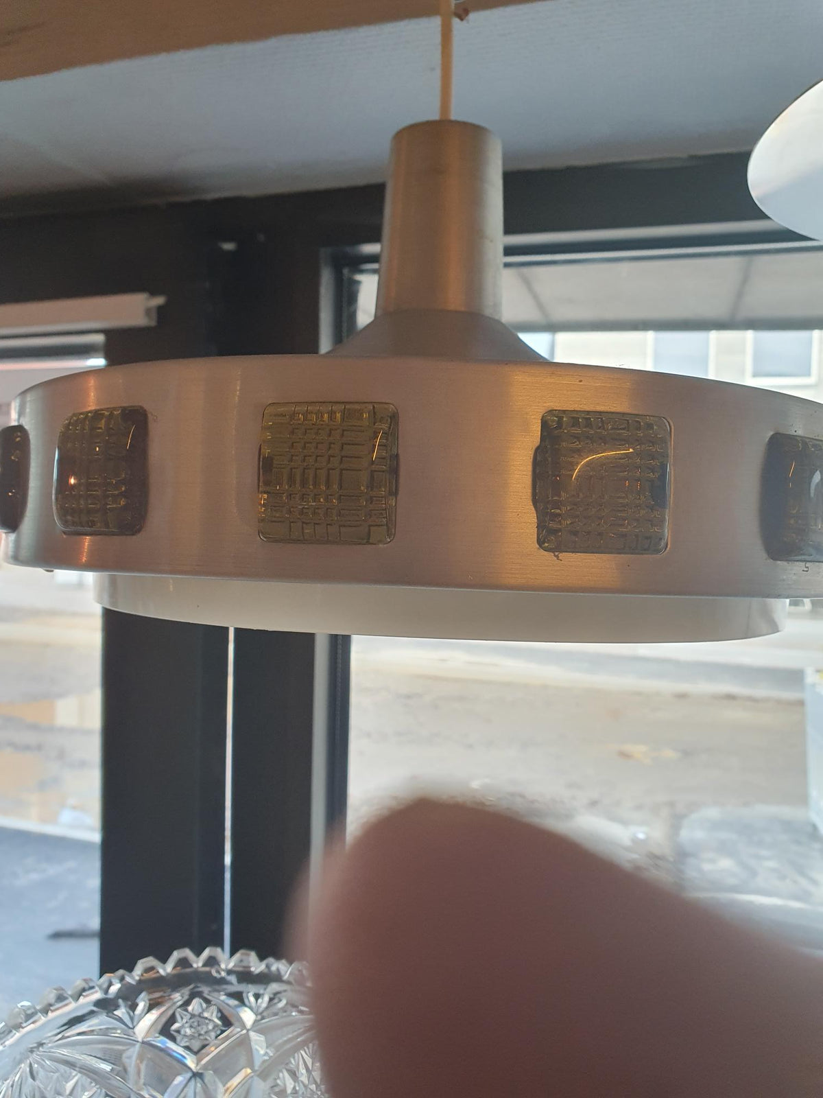 Vintage Scandinavian Space Age Pendant by Einar Bäckström & Erik Höglund for EWÅ Värnamo (1960s)
