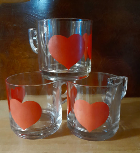 3 hjertekrus i glas
