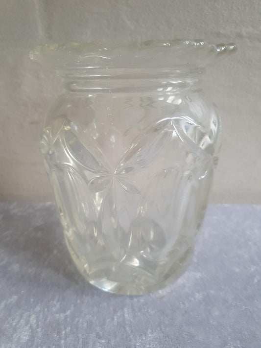 Smuk art deco glavasse "Rolf" fra Fyens Glasværk (1934)