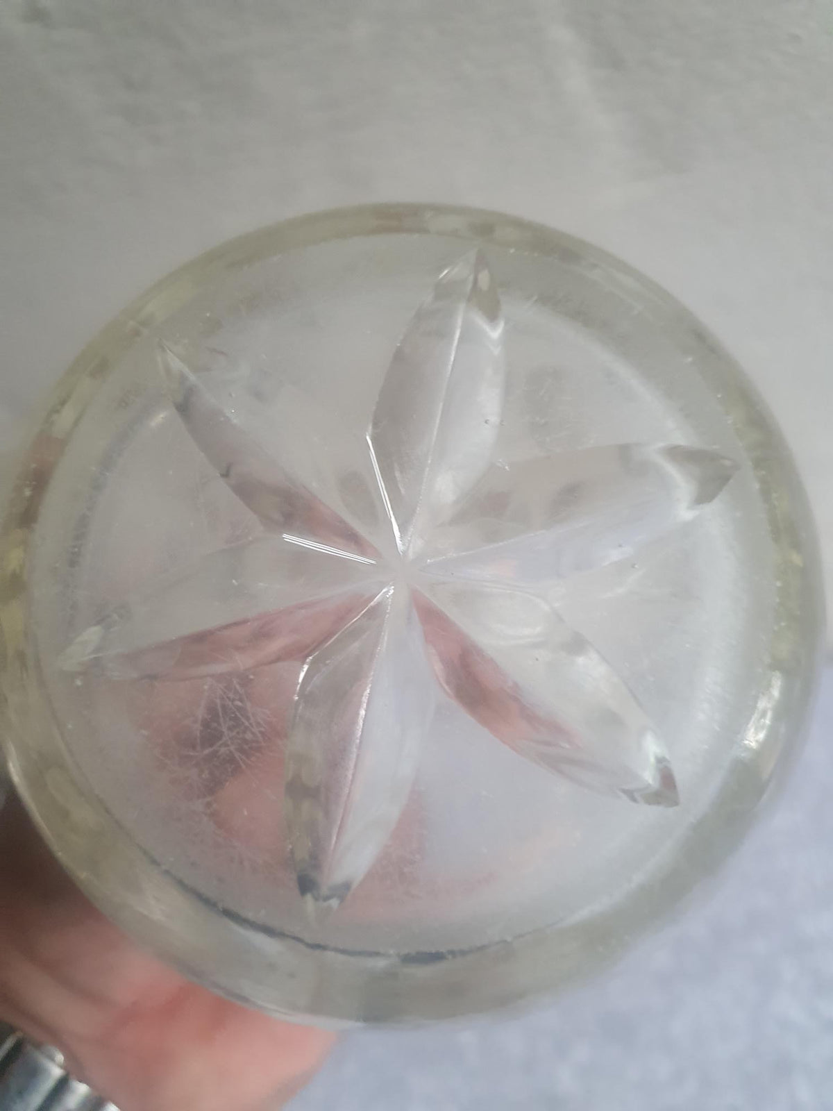 Smuk art deco glavasse "Rolf" fra Fyens Glasværk (1934)