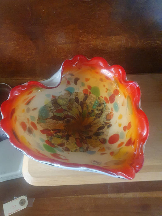 Vintage Murano Tutti Frutti glasskål – Italiensk kunstglas