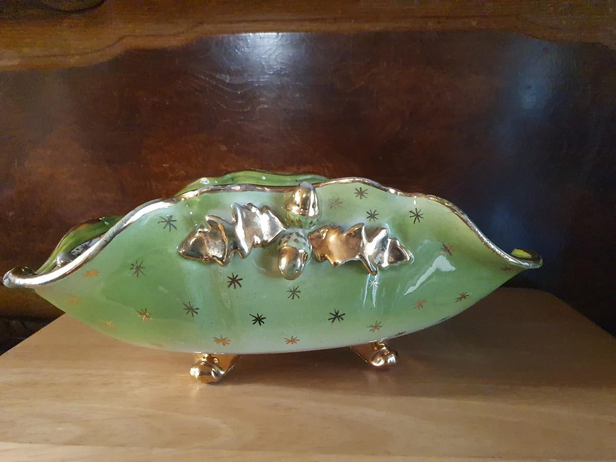 Vintage Italiensk Majolica Gitter- & Bladskål (Model 2113)