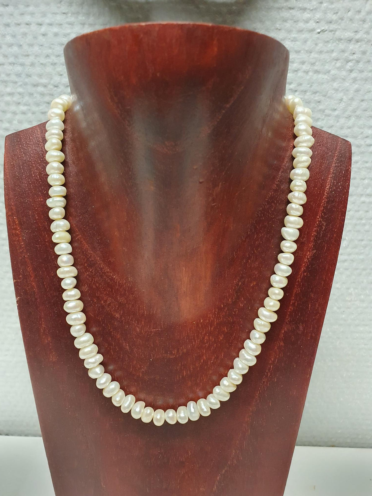 Classic Ferskvandsperlekæde – 45 cm