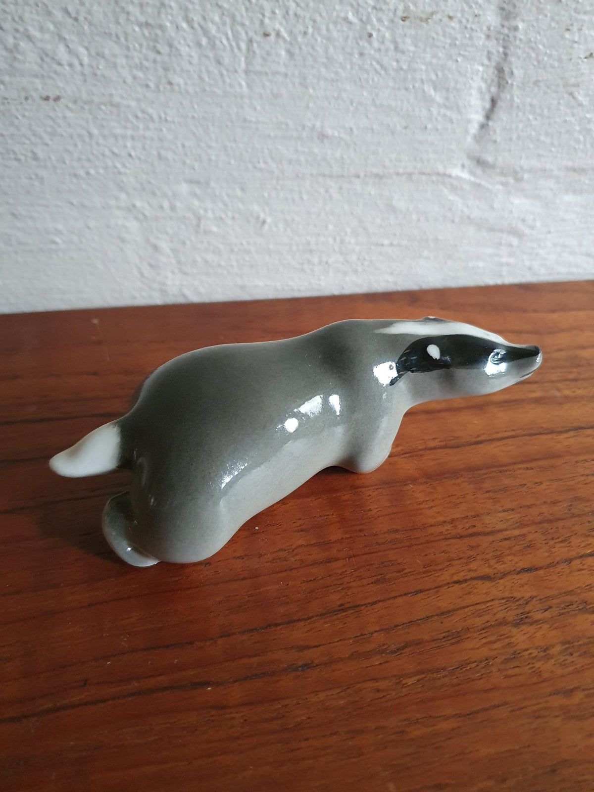 Vintage Lomonosov LFZ Porcelænsgrævling – Original USSR Samlerobjekt