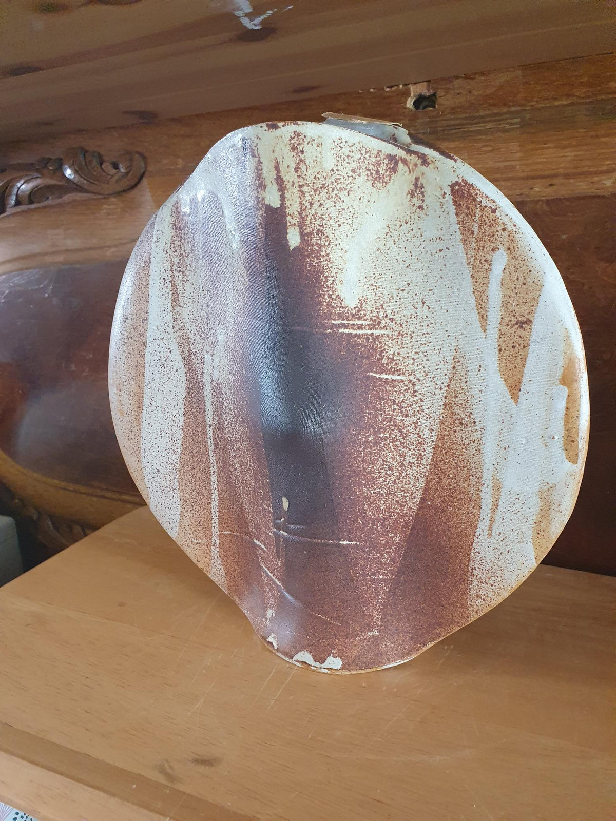 Signeret Unika Keramikvase – Skulpturel Studiokeramik (H26 cm)